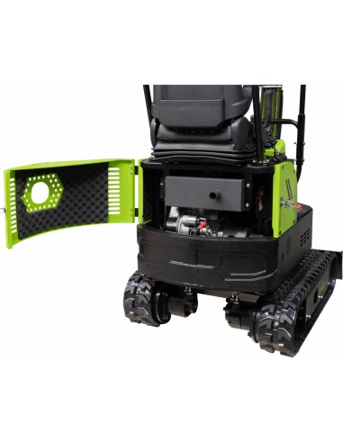 7 - Zipper Miniescavatore Diesel ZI-MBG850DS5 10 HP 900kg 3 Benne Attacco Rapido