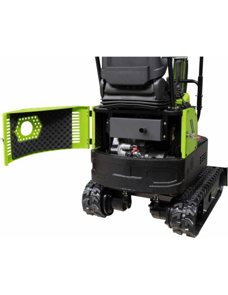 7 - Zipper Miniescavatore Diesel ZI-MBG850DS5 10 HP 900kg 3 Benne Attacco Rapido
