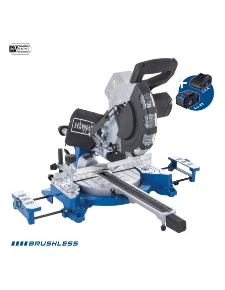1 - Scheppach Troncatrice Radiale BC-HM216-X 20V 210mm Brushless