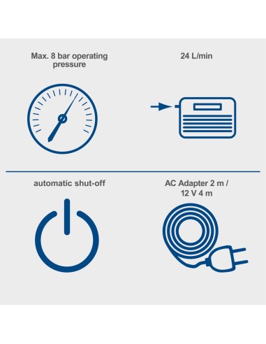 8 - Scheppach Compressore Portatile Air Force 7 Mini 8bar 120W