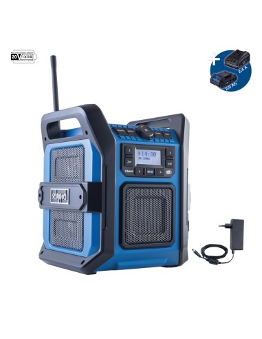 1 - Scheppach Radio Cantiere C-DAB30-X DAB+ Bluetooth 20V 30W