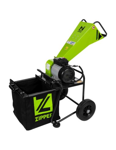 2 - Zipper Biotrituratore Elettrico ZI-HAEK2800-230 2,8kW 65L rami 50mm