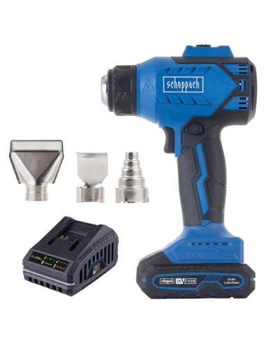 1 - Scheppach Pistola Termica Batteria C-HAG550-X 20V 2.0Ah