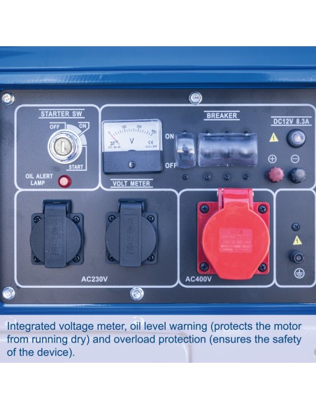 7 - Scheppach Generatore Diesel Trifase SG5200D 5700W AVR