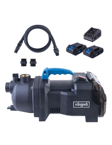 1 - Scheppach Pompa Giardino C-GP3000-X 40V 3000L/h 2.6 Bar