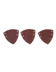 1 - Set Carta Abrasiva Delta 9 Pezzi Grana 80 120 240 Scheppach c-msa3