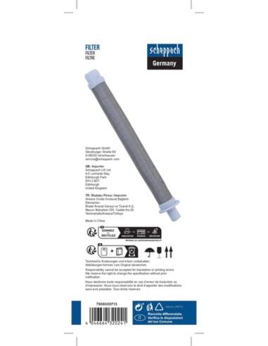 1 - Scheppach Filtro Airless Spruzzatore Vernice Mesh 50