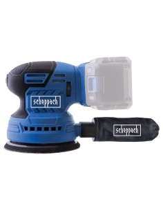 1 - Levigatrice Rotoorbitale Batteria 20V 125mm Scheppach c-obs125/2-x