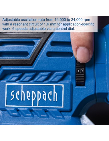 4 - Levigatrice Rotoorbitale Batteria 20V 125mm Scheppach c-obs125/2-x