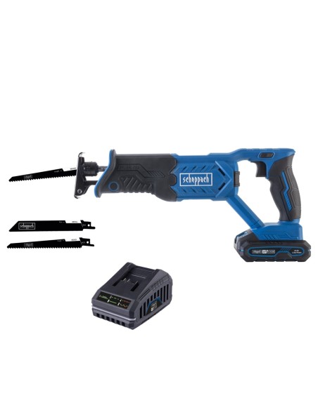 1 - Sega a Gattuccio Batteria 20V Taglio 150mm Scheppach set s bc-rs220-x