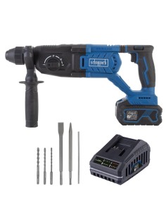1 - Martello Tassellatore Batteria 20V 2.8J Scheppach set l bc-dh290-x