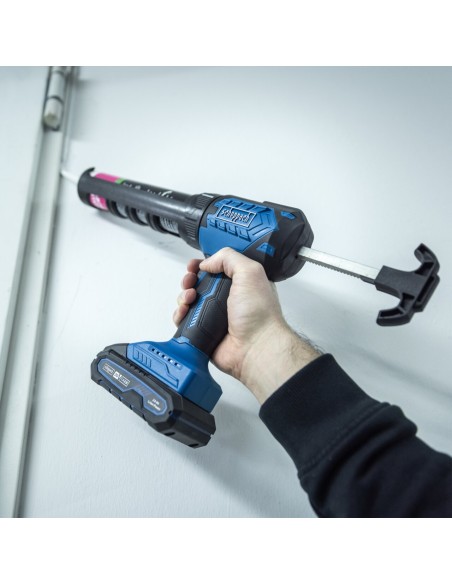 2 - Pistola Silicone Batteria 20V Spinta 2000N Scheppach sec c-seg310-x