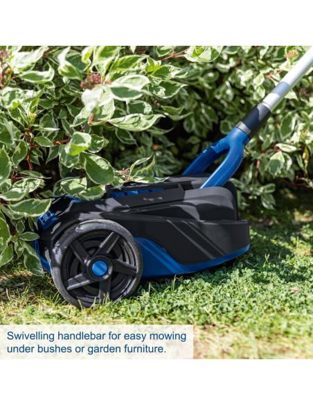 5 - Rasaerba Brushless Batteria 20V Taglio 215mm Mulching Scheppach set s bc-mp220-x