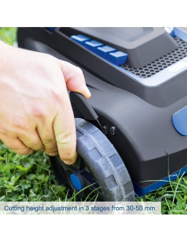 8 - Rasaerba Brushless Batteria 20V Taglio 215mm Mulching Scheppach set s bc-mp220-x