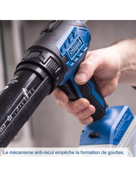 6 - Scheppach Pistola Silicone C-SEG310-X 20V 2000N 310ml