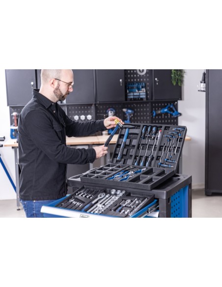 6 - Scheppach Carrello Utensili TW1150 6 Cassetti Portata 200kg