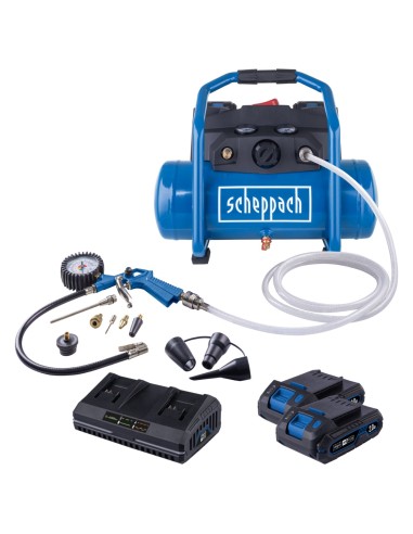 1 - Scheppach Compressore Portatile C-ACT160/6-X 40V 6L