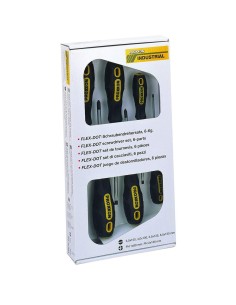 1 - Serie 6 giraviti cacciaviti a taglio e croce PROXXON 22604 flex-dot