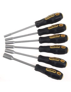 1 - Serie 6 cacciaviti giraviti a bussola testa esagonale PROXXON 22644 flex-dot