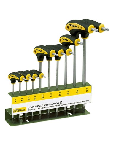 1 - Serie 10 chiavi torx impugnatura a l PROXXON 22652