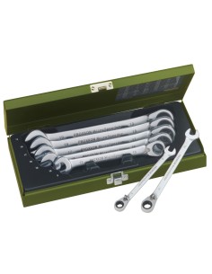 1 - Serie 7 pz chiavi combinate con testa a cricchetto microspeeder 8 - 19 mm PROXXON 23124