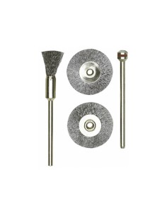 1 - 2 spazzole acciaio pennello Ø 8 mm