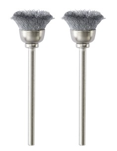 1 - 2 spazzole a tazza acciaio Ø 13 mm