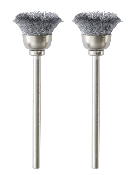 1 - 2 spazzole a tazza acciaio Ø 13 mm