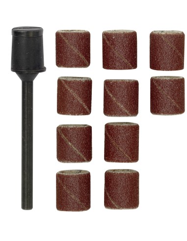 1 - Set 10 cilindri abrasivie gr. 150, 10 mm