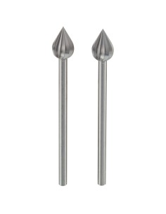 1 - 2 frese wolfram forma fiamma Ø 6 mm