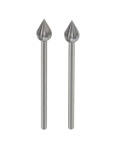 1 - 2 frese wolfram forma fiamma Ø 6 mm