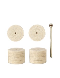 1 - 10 ruote in feltro 22 x 4 mm