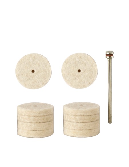 1 - 10 ruote in feltro 22 x 4 mm
