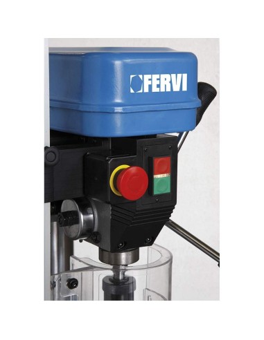 3 - Trapano a colonna da banco con trasmissione a cinghia 650w Fervi 0012