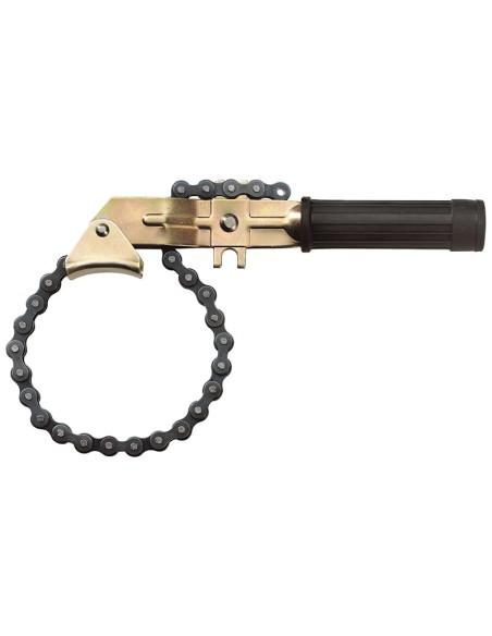 1 - Chiave a catena per smontaggio filtro olio motore auto moto camper Fervi 0077