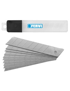 1 - Serie 10 lame 104 mm di ricambio per cutter taglierino Fervi 0096/l