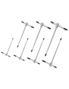 1 - Serie 7 pz chiavi torx a t maschio t8-t9-t10-t15-t20-t25-t30 Fervi 0405