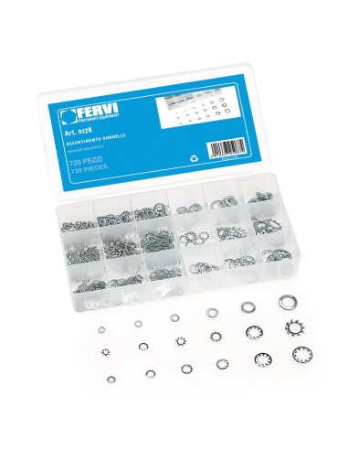 1 - Serie set kit assortimento or oring guarnizioni Fervi 0177