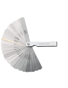 1 - Spessimetro calibro spessori 20 lame metrico misuratore 0,05-1,00 mm Fervi 0212