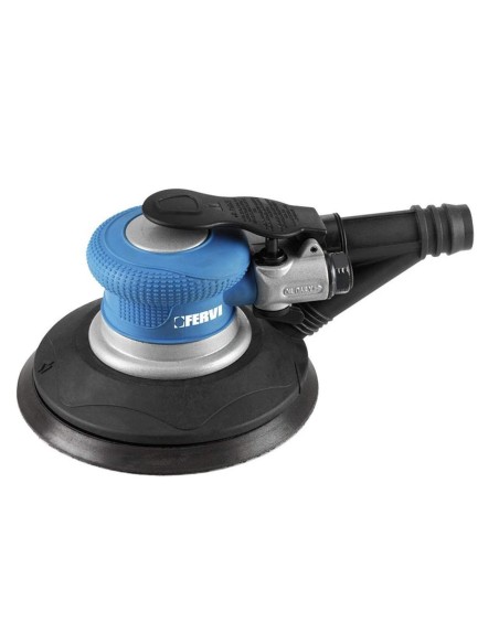 2 - Levigatrice pneumatica rotorbitale 150 mm con aspirazione integrata Fervi 0421