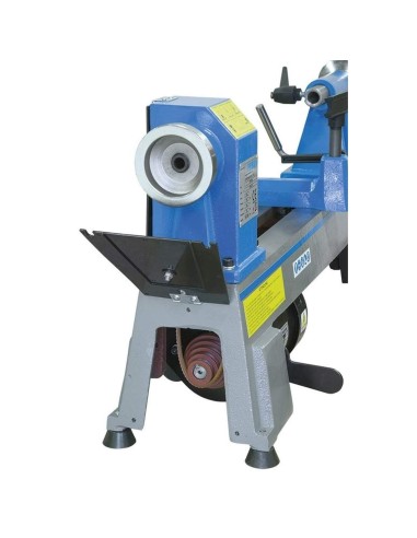 3 - Tornio per legno elettrico da banco Fervi 0497/250 457mm 370w