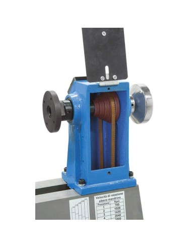 5 - Tornio per legno elettrico da banco Fervi 0497/250 457mm 370w