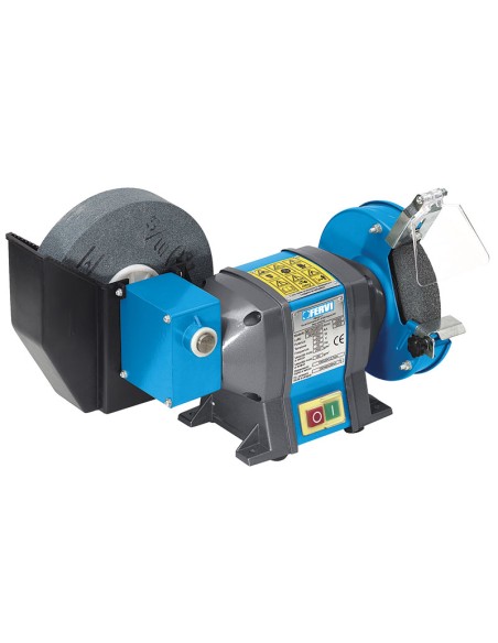 1 - Smerigliatrice combinata da banco mola ad acqua 350w Fervi 0503