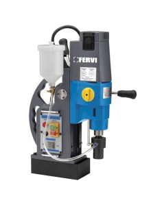 1 - Trapano magnetico carotatrice colonna raffreddamento liquido 1500w Fervi 0518/50