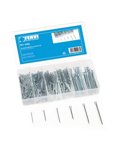1 - Serie set kit assortimento di coppiglie Fervi 0294