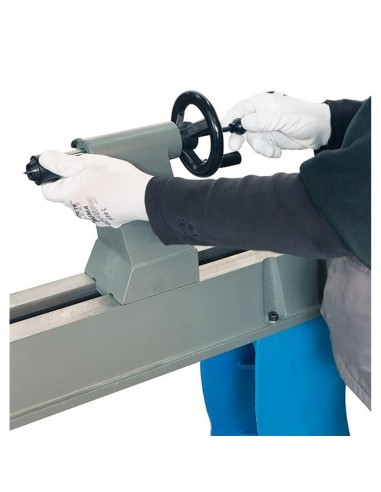3 - Tornio da legno 1100 mm con banco in ghisa Fervi 0758