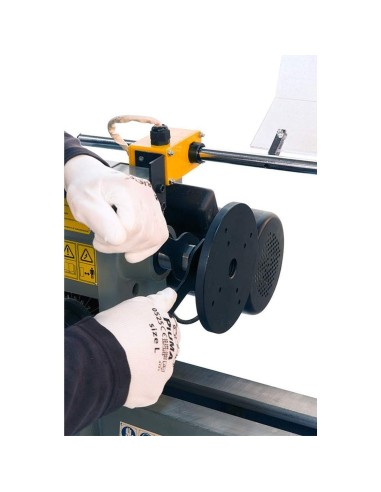 4 - Tornio da legno 1100 mm con banco in ghisa Fervi 0758