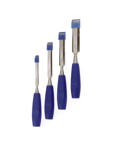 2 - Serie 4 pz scalpelli scalpello utensili da legno Fervi 0300