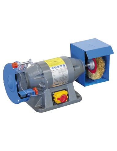 1 - Smerigliatrice mola spazzola combinata da banco 520w Fervi 0553