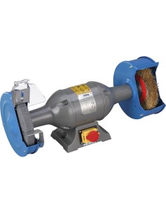 1 - Smerigliatrice mola da banco spazzola combinata 750w Fervi 0556